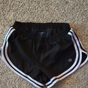 Champion Women's Black and White Athletic Shorts